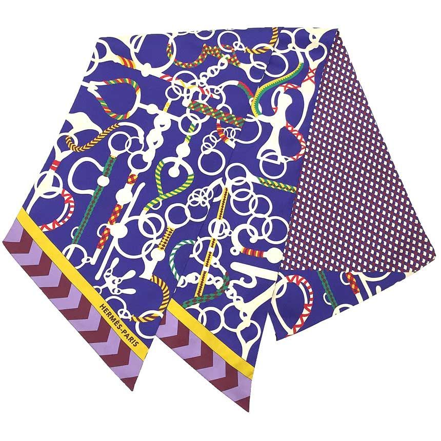 HERMES エルメス シルク タイスカーフ マキシツイリーカット