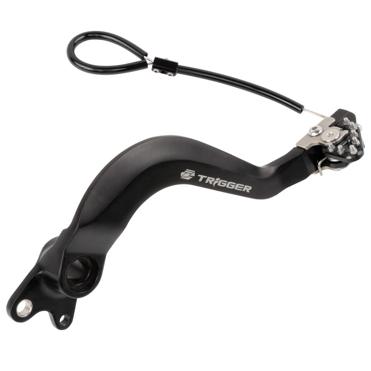 ジータレーシング ZETA RACING SEROW250 05-20 TRICKER 04-18 XT250X 06-17 XT250 08-22 トリガーブレーキペダル ブルー 可倒式 チップ位置調整 鍛造 ブレーキセイバー付属 ダー