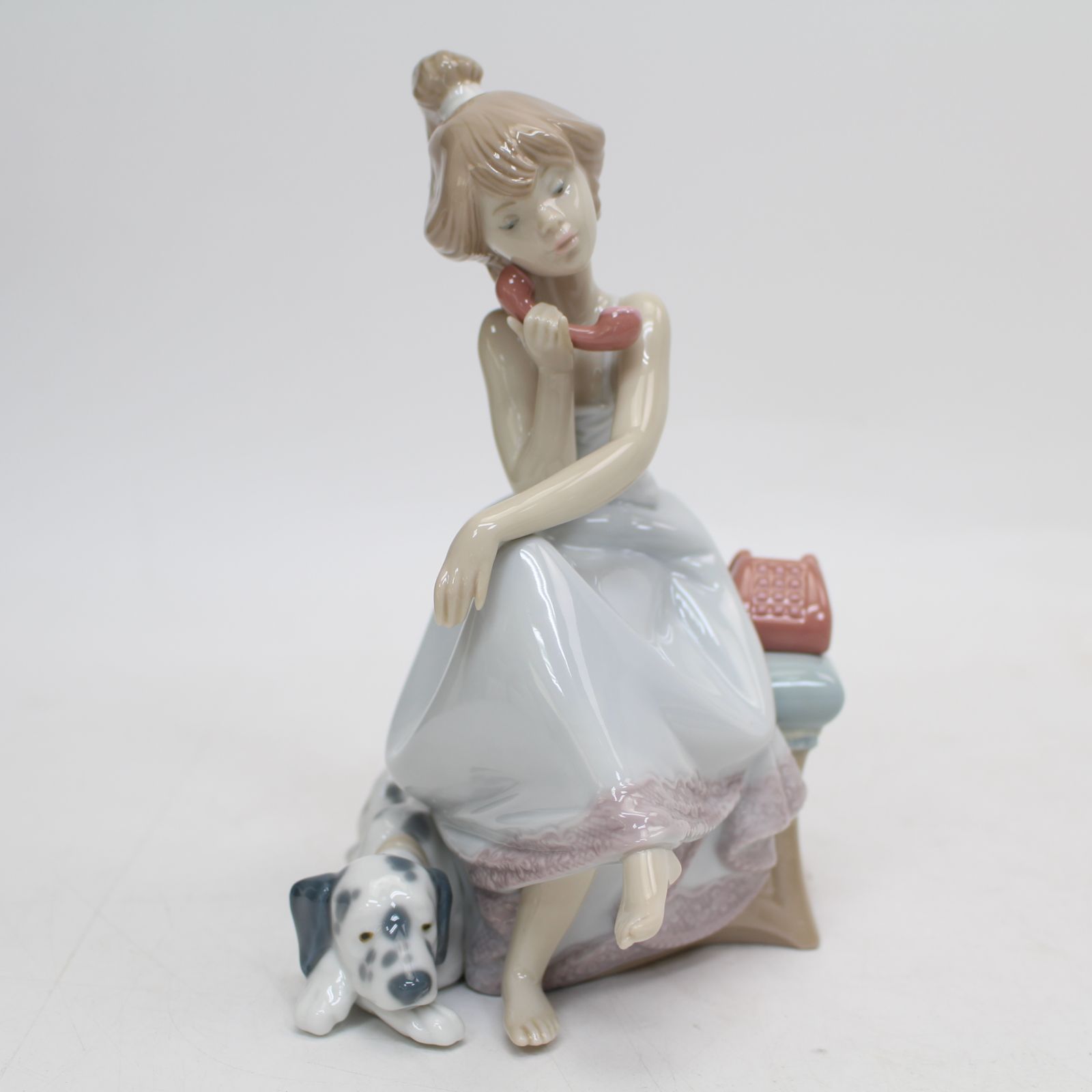 354)【美品】LLADRO リヤドロ No.5466 大事な電話 少女 犬 置物 フィギュリン - メルカリ