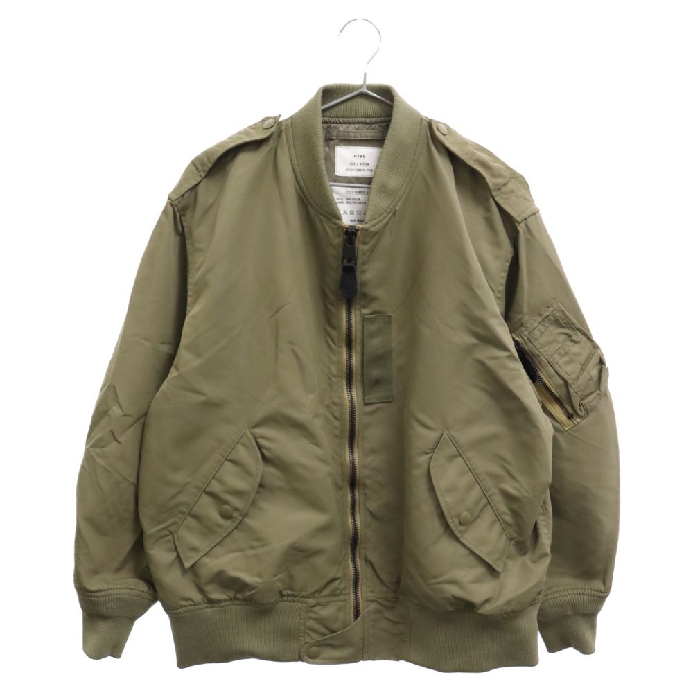 HYKE (ハイク) 23SS TYPE L-2A JACKET ナイロン MA-1ジャケット カーキ 17373