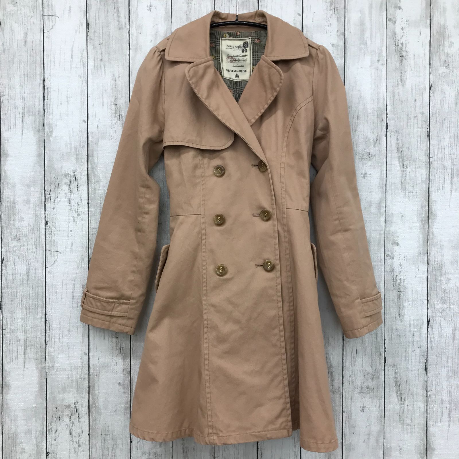 ひとふし 113【 olive des olive 】オリーブデオリーブ トレンチコート 