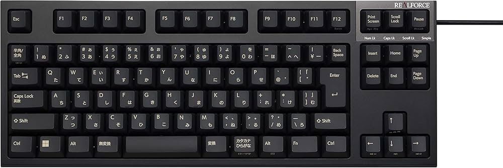 キーボードリアルフォース REALFORCE R3S Keyboard R3SC11 ブラック
