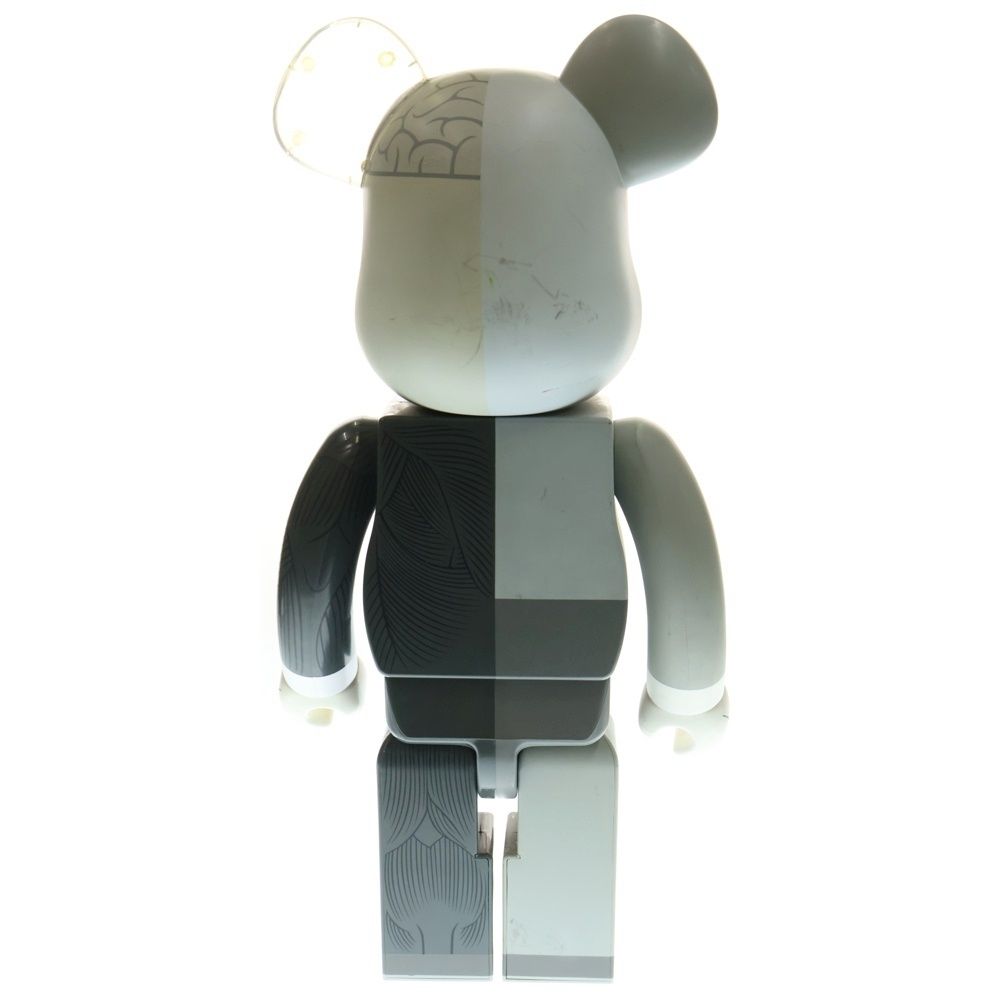 MEDICOM TOY メディコムトイ BE RBRICK Original Fake ×KAWS Companion Dissected Grey 1000% カウズ ベアブリック フィギュア 人体模型 グレー