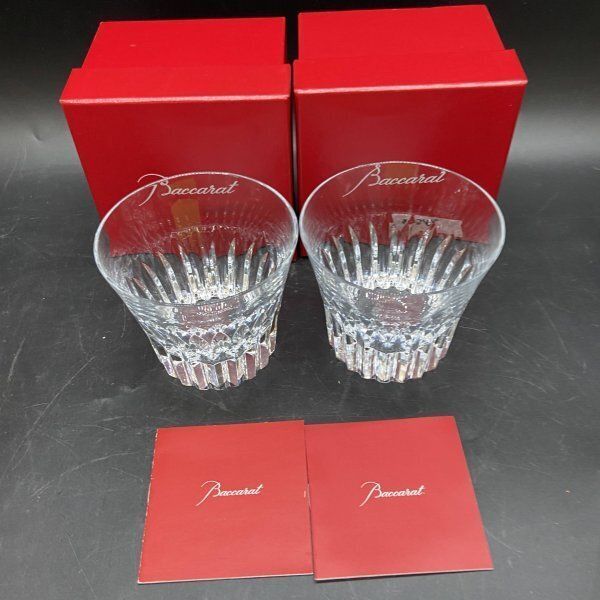 E398 Baccarat バカラ ペア ロックグラス 2個セット THE YEAR