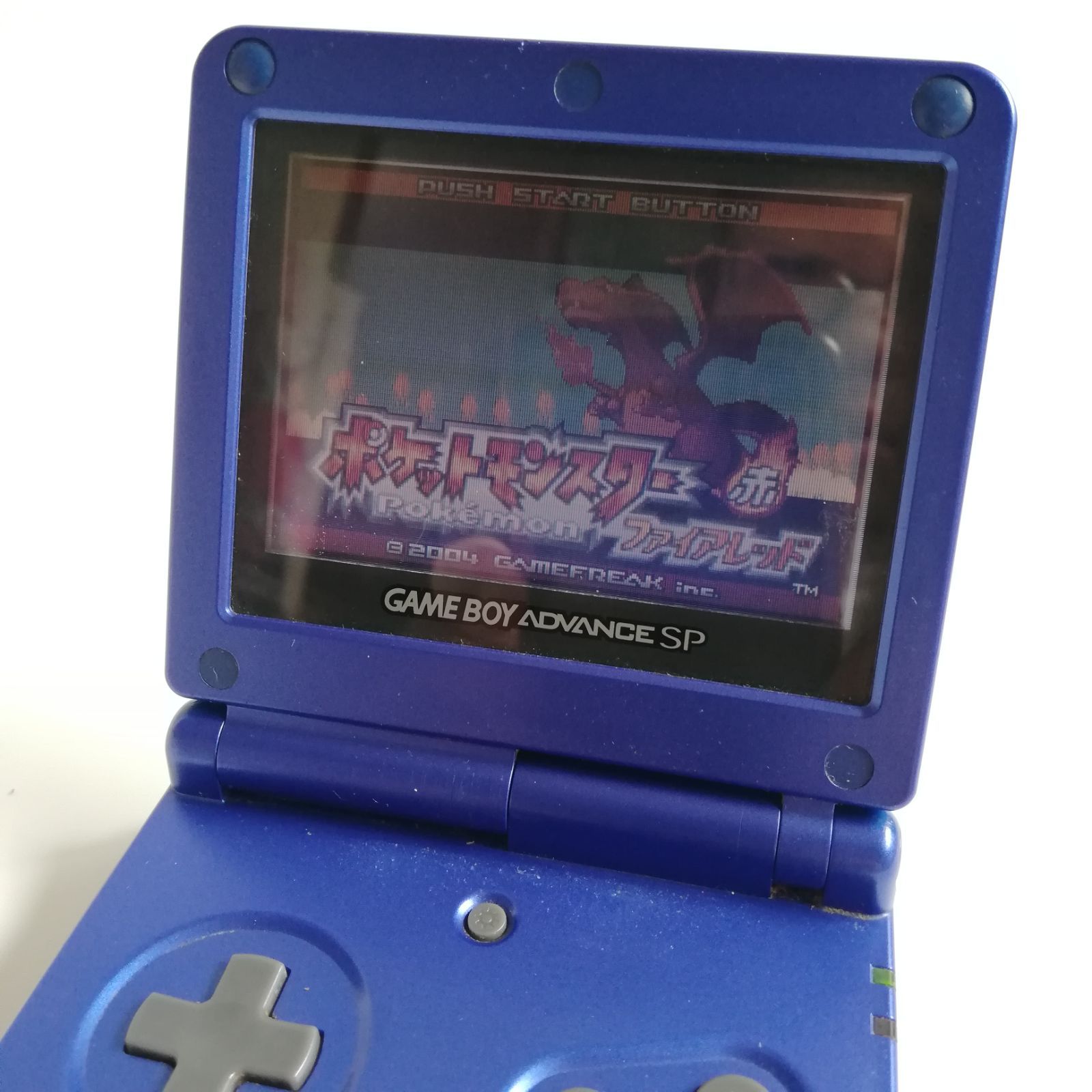 ポケモンファイアレッドセット ニンテンドー 動作 済み ゲームボーイアドバンスSP 充電アダプター 任天堂