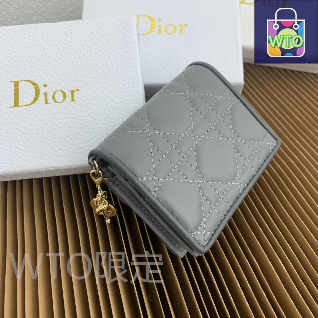 【繊細でエレガント♪】ディオール★ウォレット DIOR | Dior Jolie Hibiscus ウォレット カナージュ ラムスキン