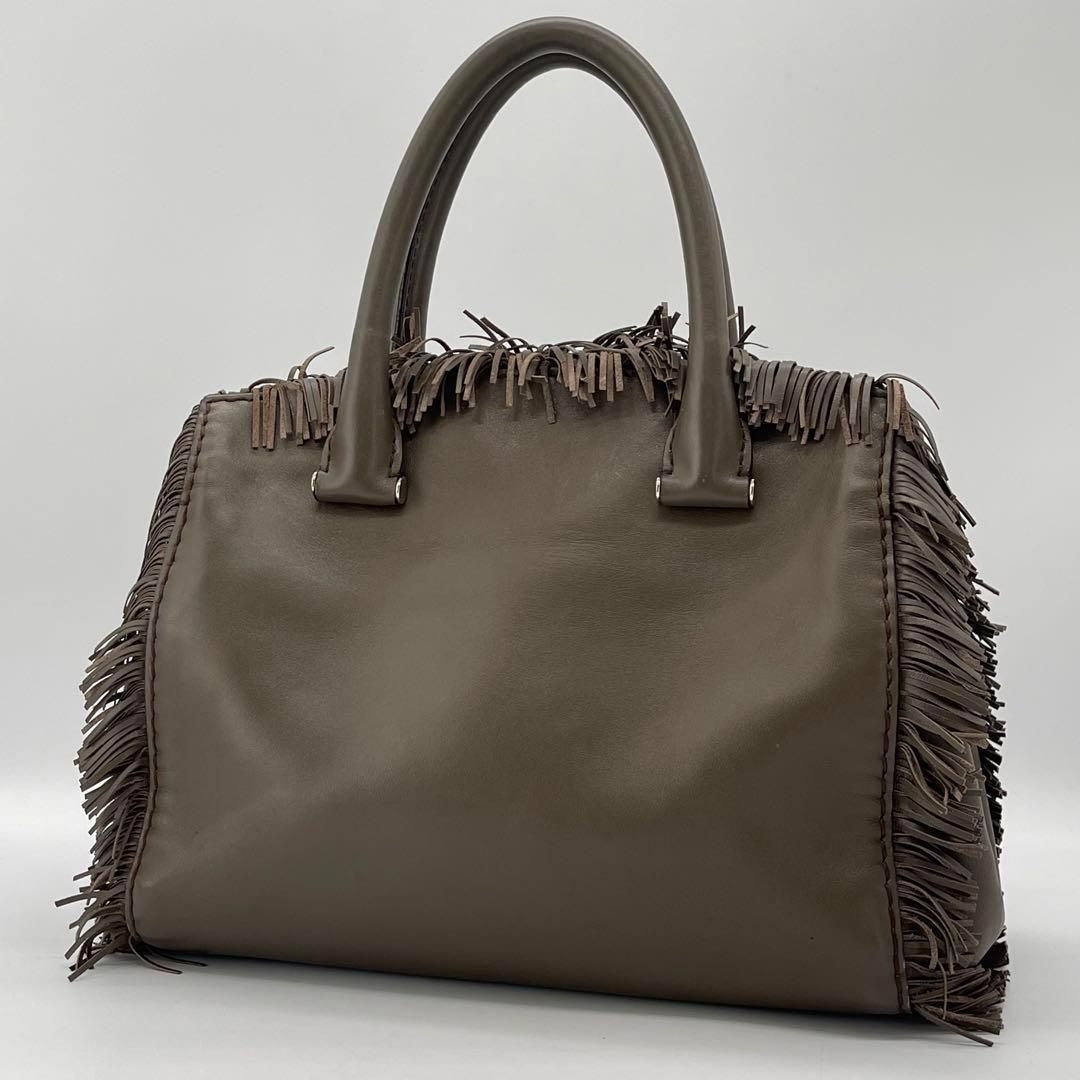 ✨️美品✨️MaxMara フリンジ ハンドバッグ トートバッグ 手持ち 