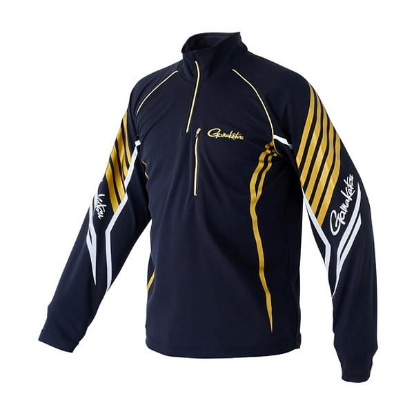 がまかつ コカゲマックス R ジップシャツ GM 3697 ブラック ゴールド LL 2025年 新製品