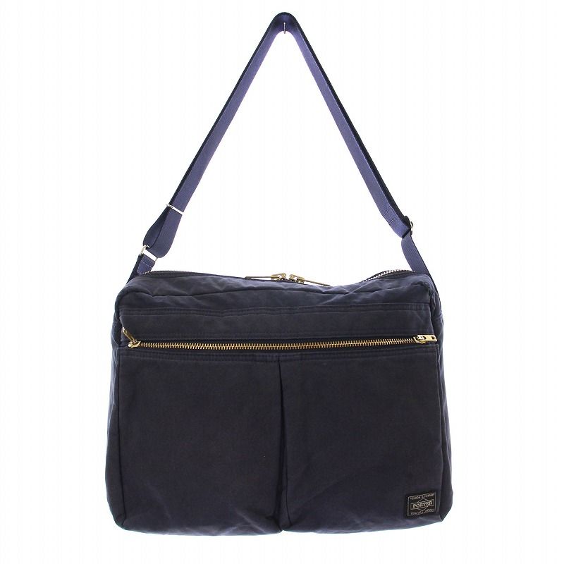 美品✨ポーター ショルダーバッグ　ドラフト　ネイビー　ナイロン PORTER ポーター PORTER ドラフト ショルダーバッグ ナイロン 吉田