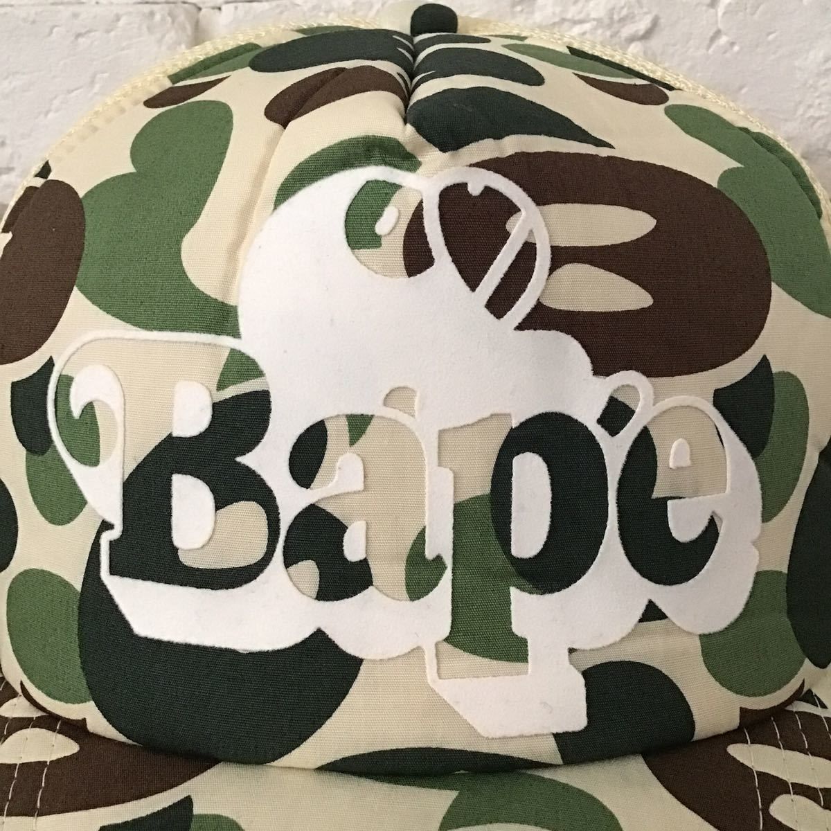 お昼寝 マイロ Milo camo メッシュキャップ green a bathing ape BAPE