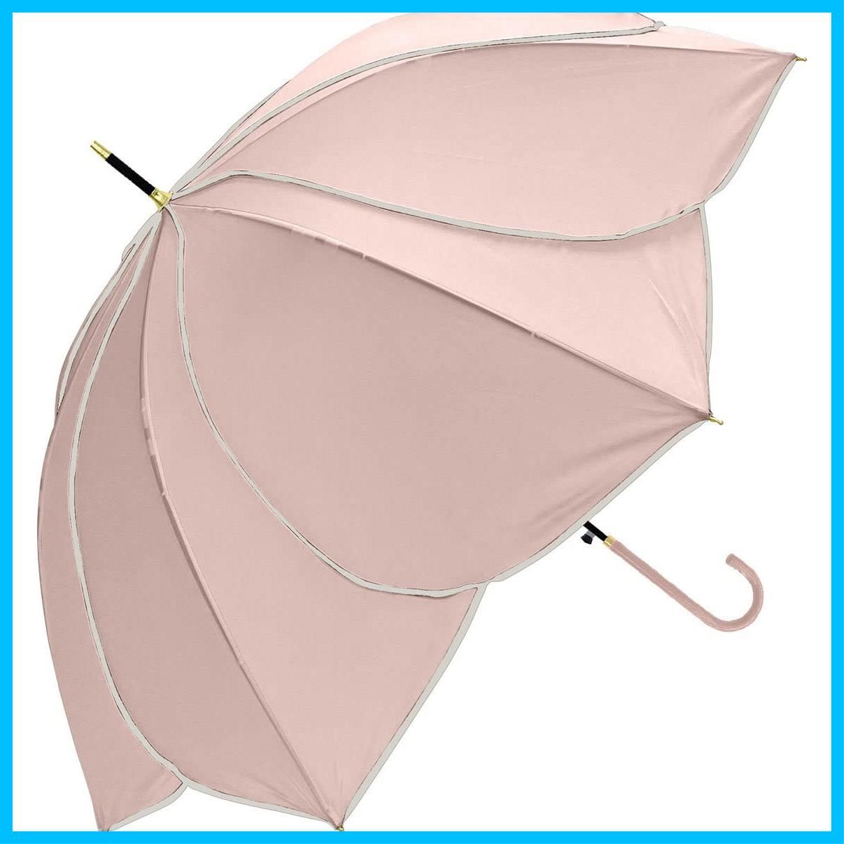 新着商品 花びら傘 長傘 フレラ ピンクベージュ Basic 無地 712-040 Natural ジャンプ式 親骨グラスファイバー 中谷 60cm