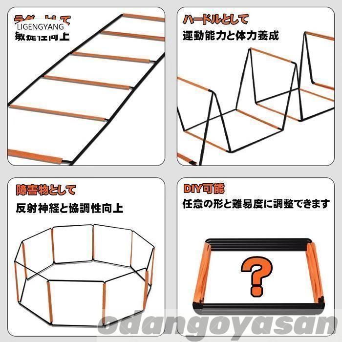 トレーニングラダー 黒 ナイロン製 収納ボックス付き 大容量 業務用