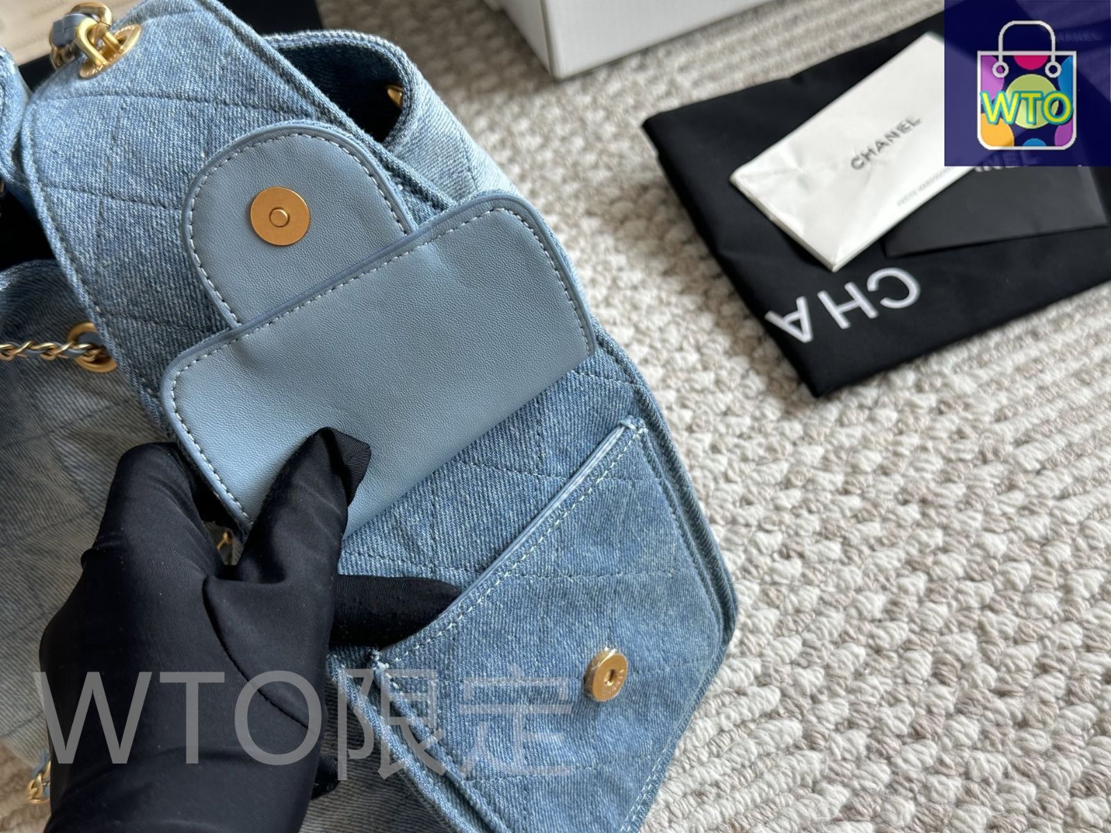 今日特価】Chanel シャネル 25sホボバッグシリーズ デニム素材が