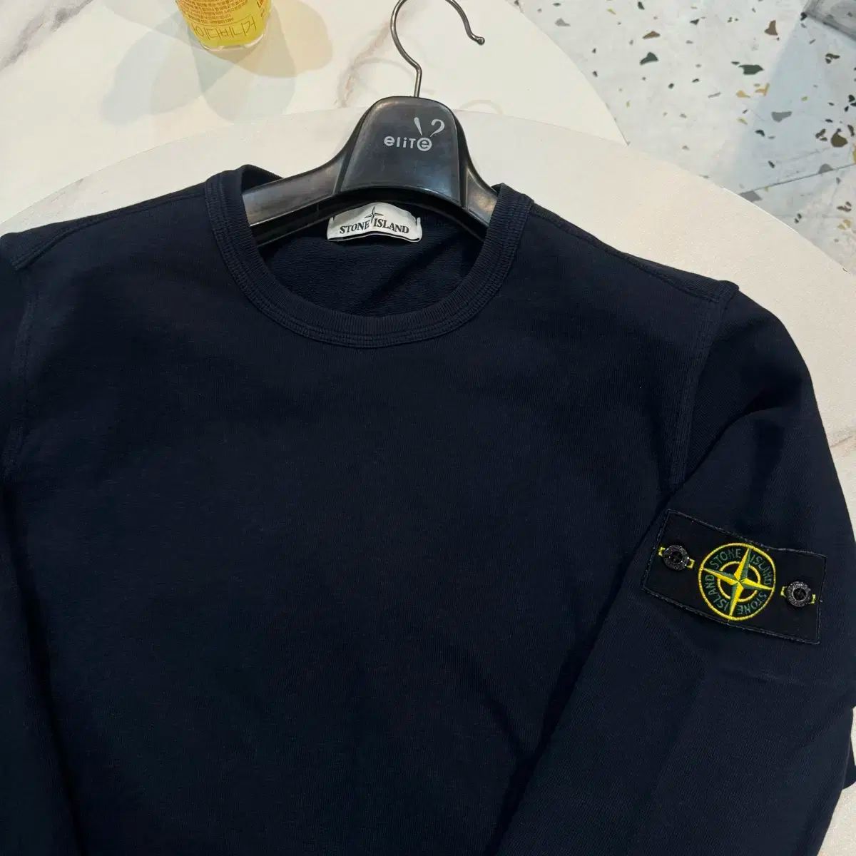 1円 美品☆ストーンアイランド　ジラフ柄　パーカー　ネイビー