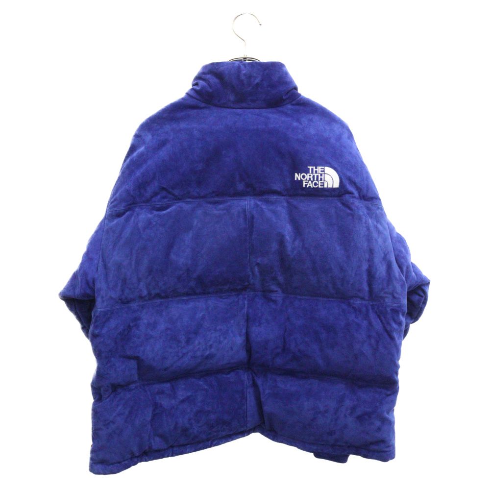 SUPREME (シュプリーム) 23AW × THE NORTH FACE Suede Nuptse Jacket ノースフェイス スエード ヌプシ  ダウンジャケット ブルー NF0A875N - メルカリ