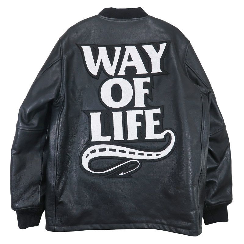 RATS NEIGHBORHOOD WTAPS 20th スタジャン レザー W)taps - NEIGHBORHOOD x WTAPS x RATS 20th Leatherの通販 by よしべ