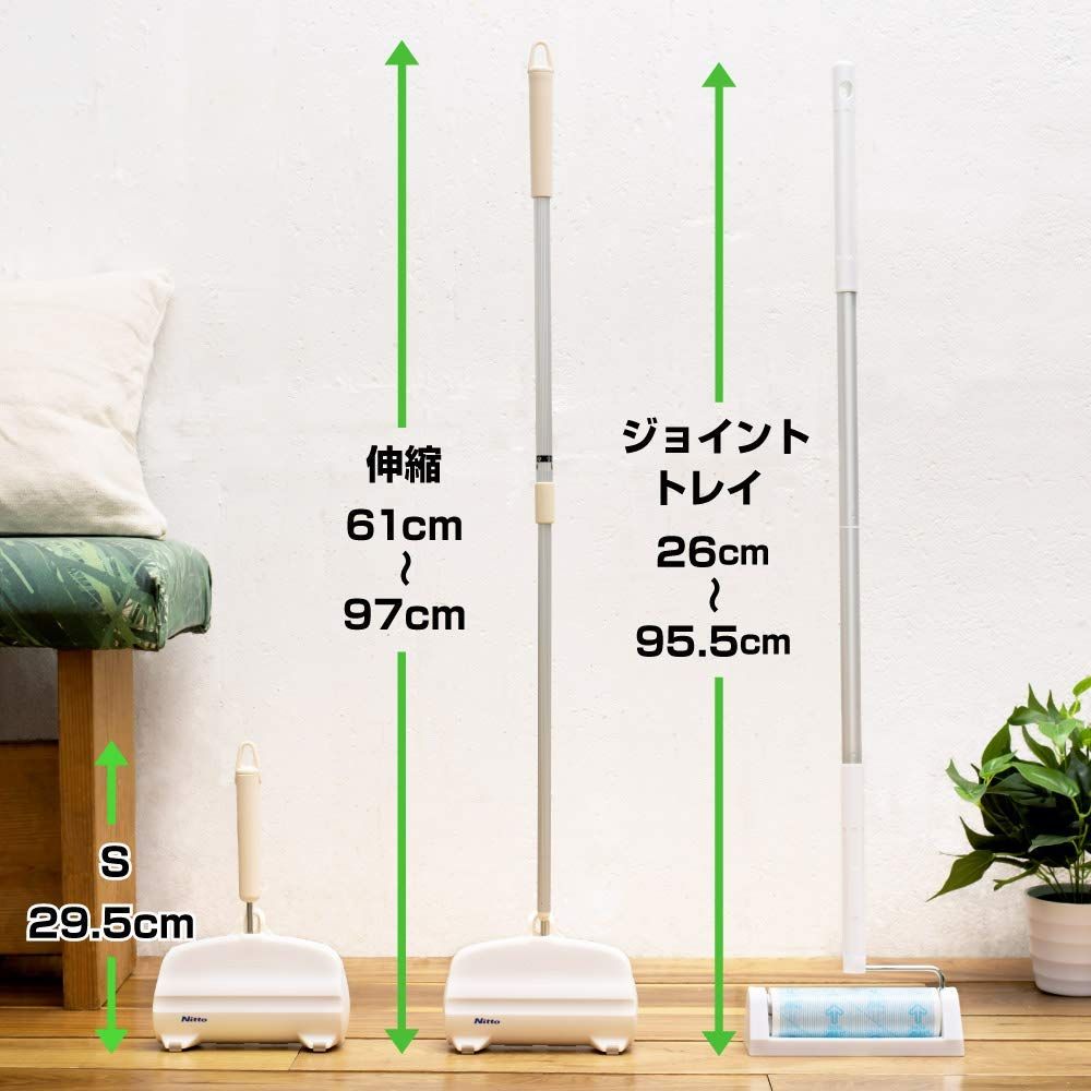 ニトムズ コロコロ スペアテープ フロアクリン SC 40周 4巻入 テープ 替え スパっと切れる フローリング カーペット 畳 ペットの毛 ダニ 花粉 160mm幅 C4428