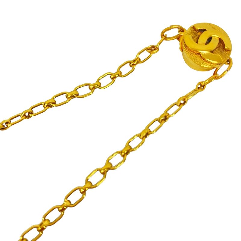 シャネル CHANEL ネックレス オーバルモチーフ ココマーク カラー  