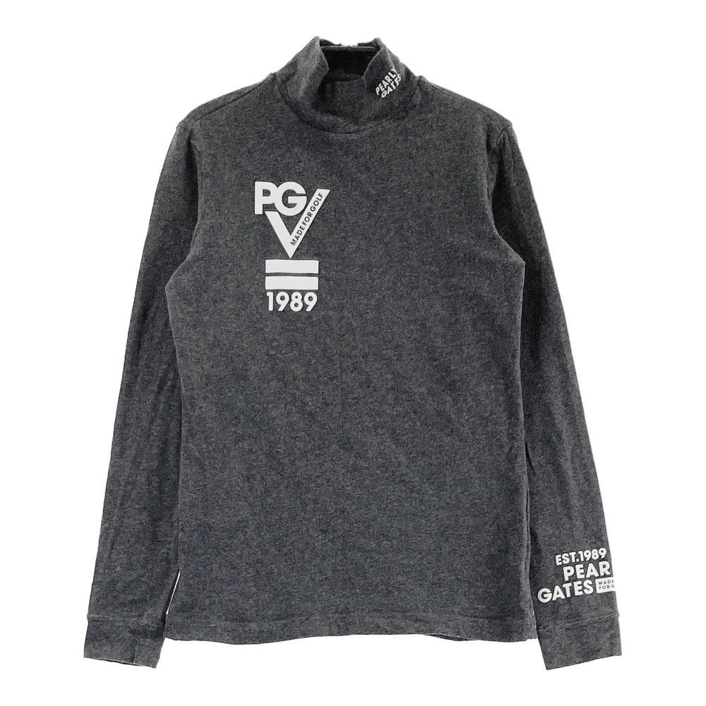 サイズ：0 PEARLY GATES パーリーゲイツ モックネック 長袖Tシャツ