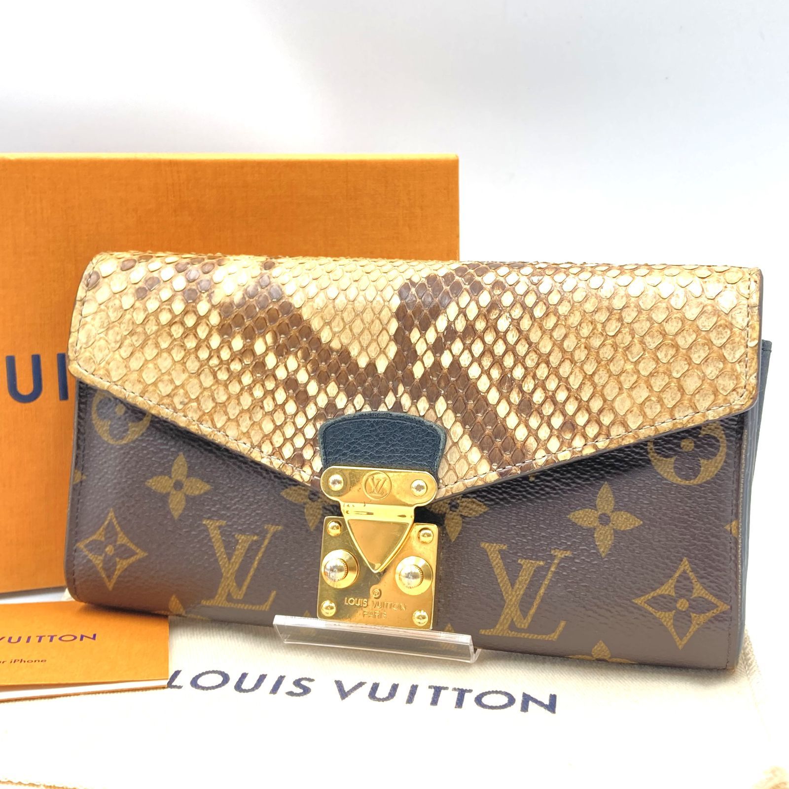ルイヴィトン モノグラムエキゾチック ポルトフォイユパラス 長財布 美品 LOUIS VUITTON ルイヴィトン モノグラム エキゾチック