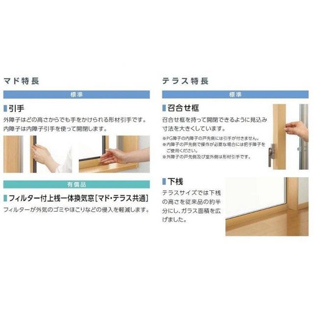 住宅設備 サーモスL 引違い 2枚建て 一般複層ガラス / アルミ 