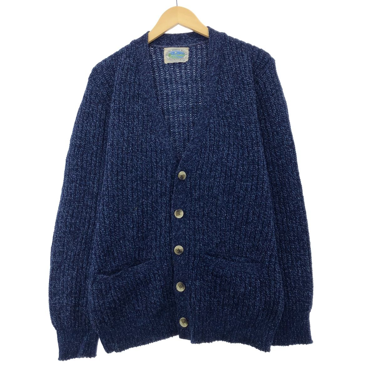 古着 ROYAL NORTH MILLS OUTFITTERS ウールニットカーディガン メンズL 