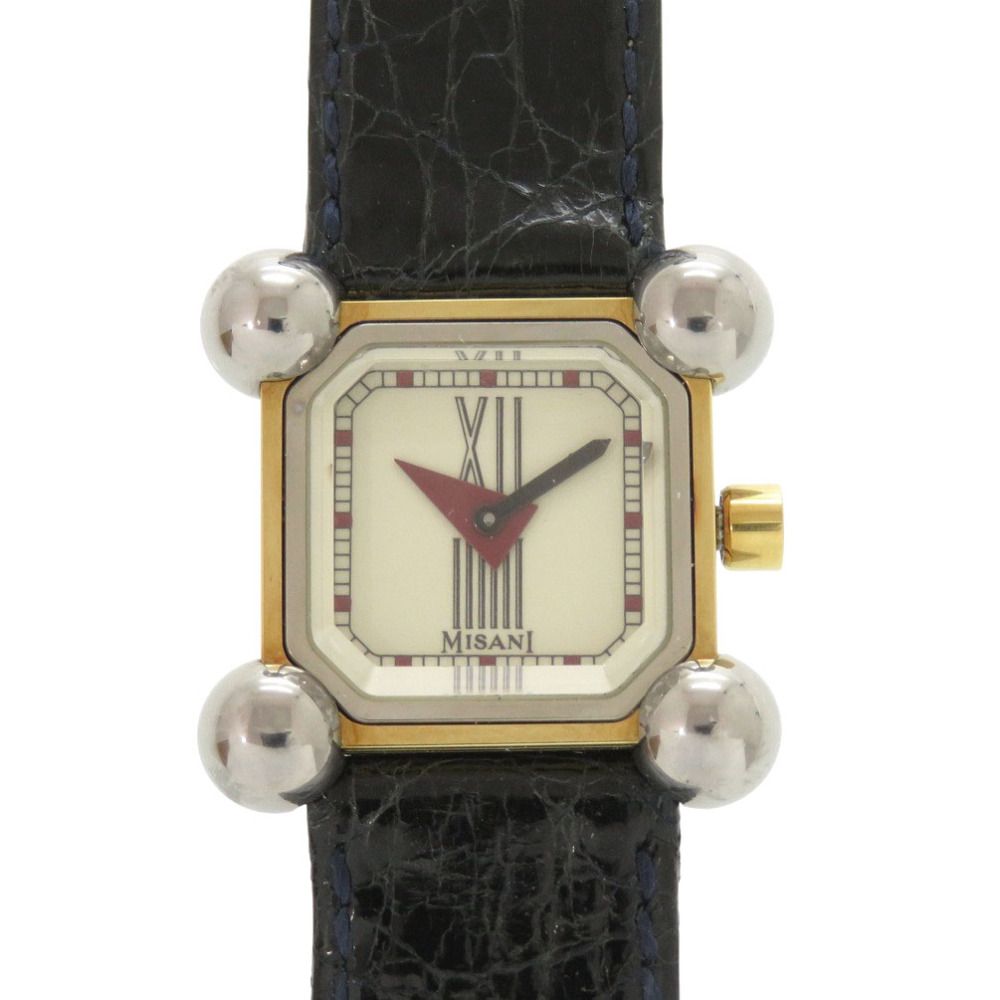 ミザーニ エルミタージュ H2300 SS クロコダイル アイボリー ネイビー  