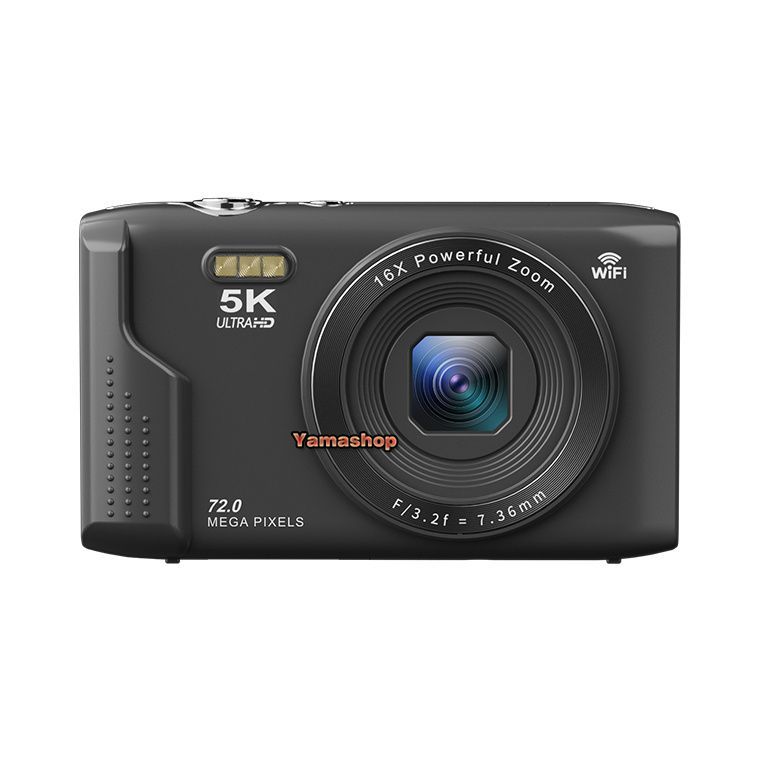 ビデオカメラ デジタルカメラ 5K 7200万画素 安い デジカメ キッズカメラ 電池2個 18倍ズーム 32GBカー