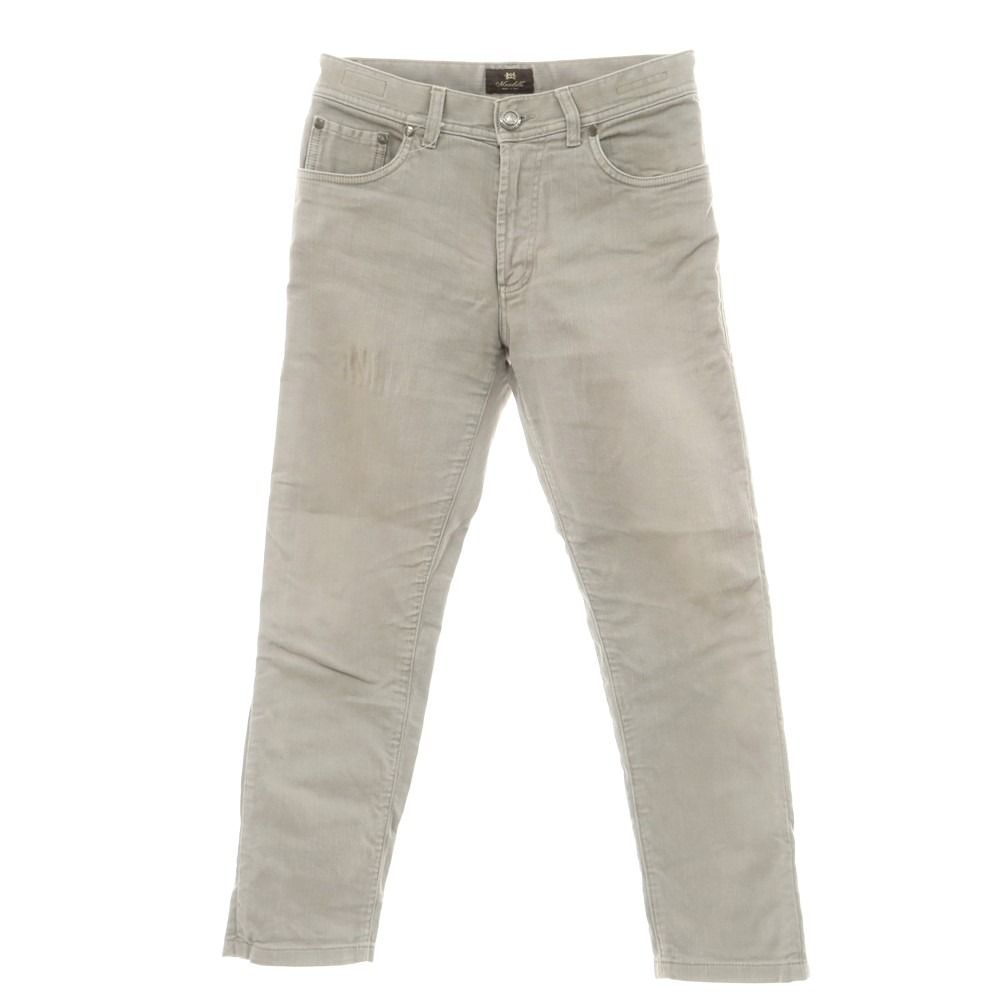 【中古】エンリコ マンデッリ ENRICO MANDELLI ストレッチ コットン ジーンズ デニムパンツ グレージュ系【サイズ28】【メンズ】