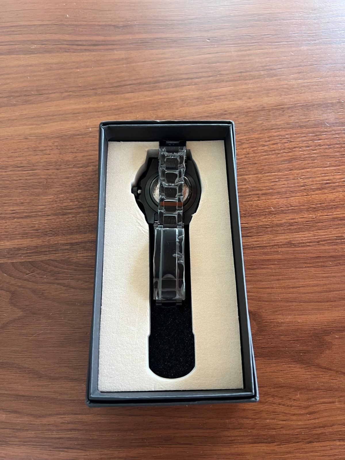  感 自動巻 カスタム腕時計 ブラック パープル メンズ 自動巻き時計 腕時計(アナログ)