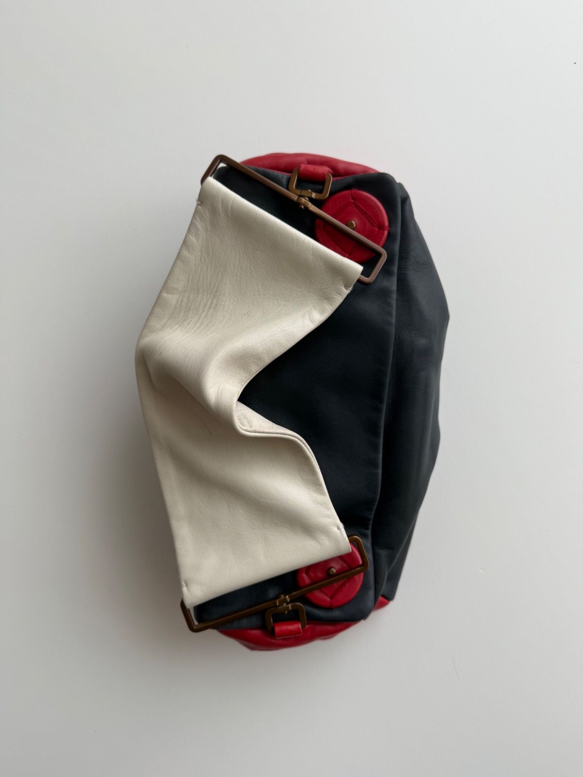 ✿ SS2001 PRADA DOCKING HAND BAG プラダ レザーハンドル レザー ハンドバッグ ドッキング アーカイブ archive バッグ prada