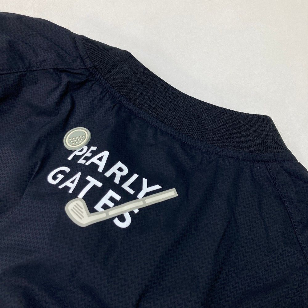 サイズ：2 PEARLY GATES パーリーゲイツ 2023年 長袖ブルゾン スニードジャック プリント ネイビー系 [240101428130] ゴルフウェア レディース ストスト サイズ：2 PEARLY GATES パーリーゲイツ 2023年 長袖ブルゾン