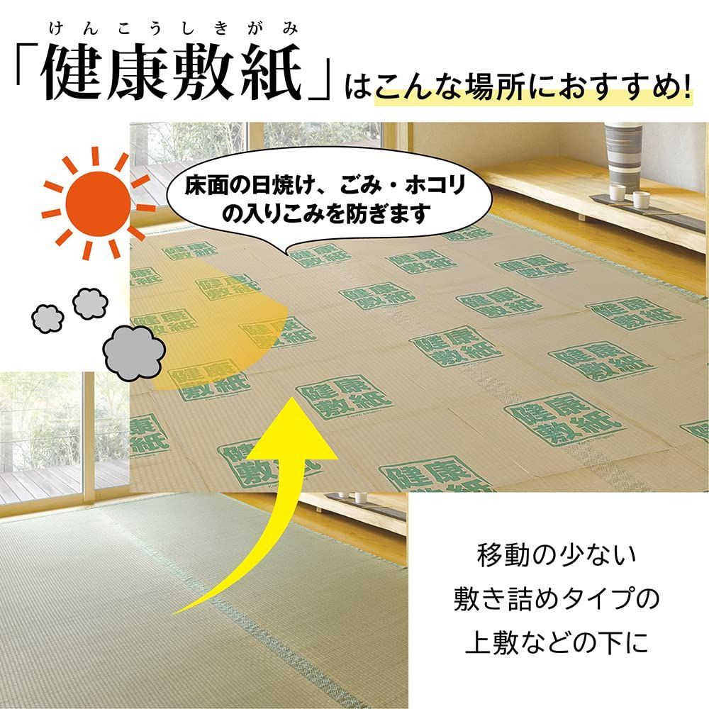 新着商品 4枚入 8畳用 1枚あたり 健康敷紙 抗菌 防ダニ 約101×380cm 大島屋