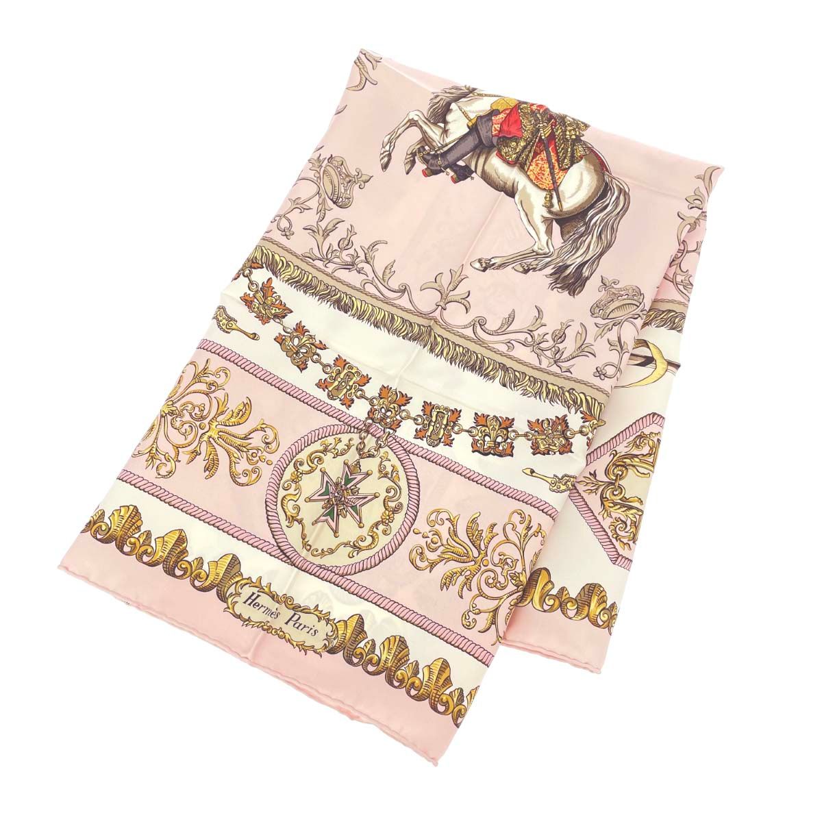 HERMES エルメス スカーフ/カレ90/LVDOVICVS MAGNVS シルク100