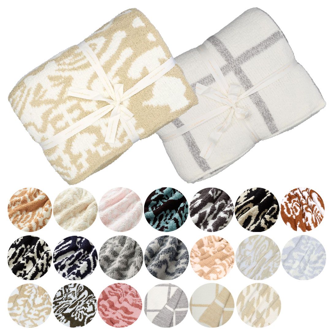 カシウェア/カシウエア KASHWERE ブランケット 大判 ダマスク柄