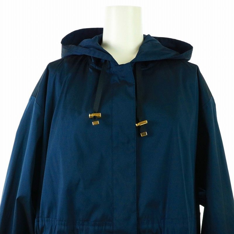新品・未使用 ANAYI シャンブレータフタフードブルゾン アナイ ANAYI ETIQUE シャンブレータフタフードブルゾン