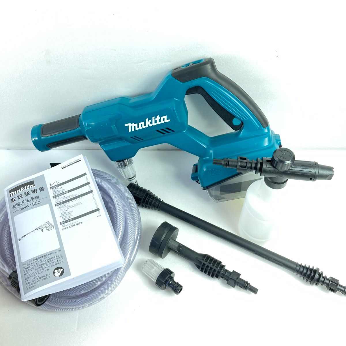 ＊＊MAKITA マキタ 18V 充電式洗浄機 標準付属品付 バッテリ 充電器なし MHW180D ブルー
