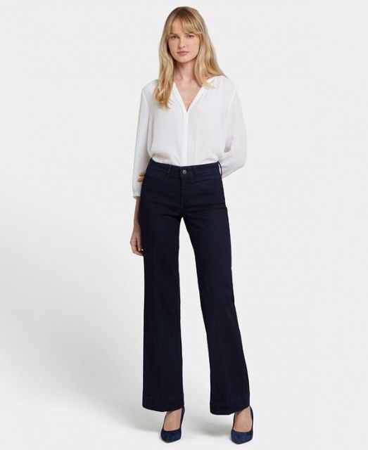 【送料無料】 エヌワイディージェイ レディース デニムパンツ ボトムス Women's Teresa Trouser Jeans Dark Enzyme