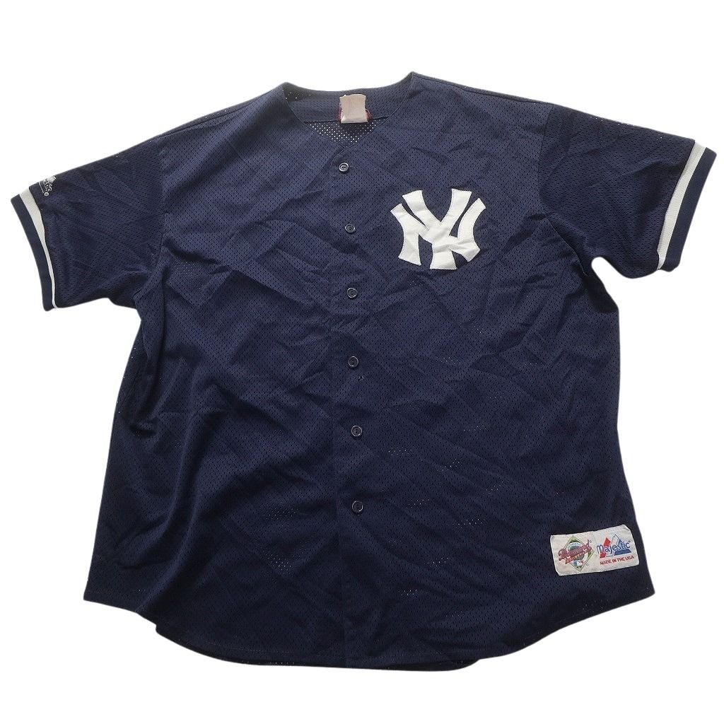 Majestic MLBゲームシャツ ユニフォーム ヤンキース マーク