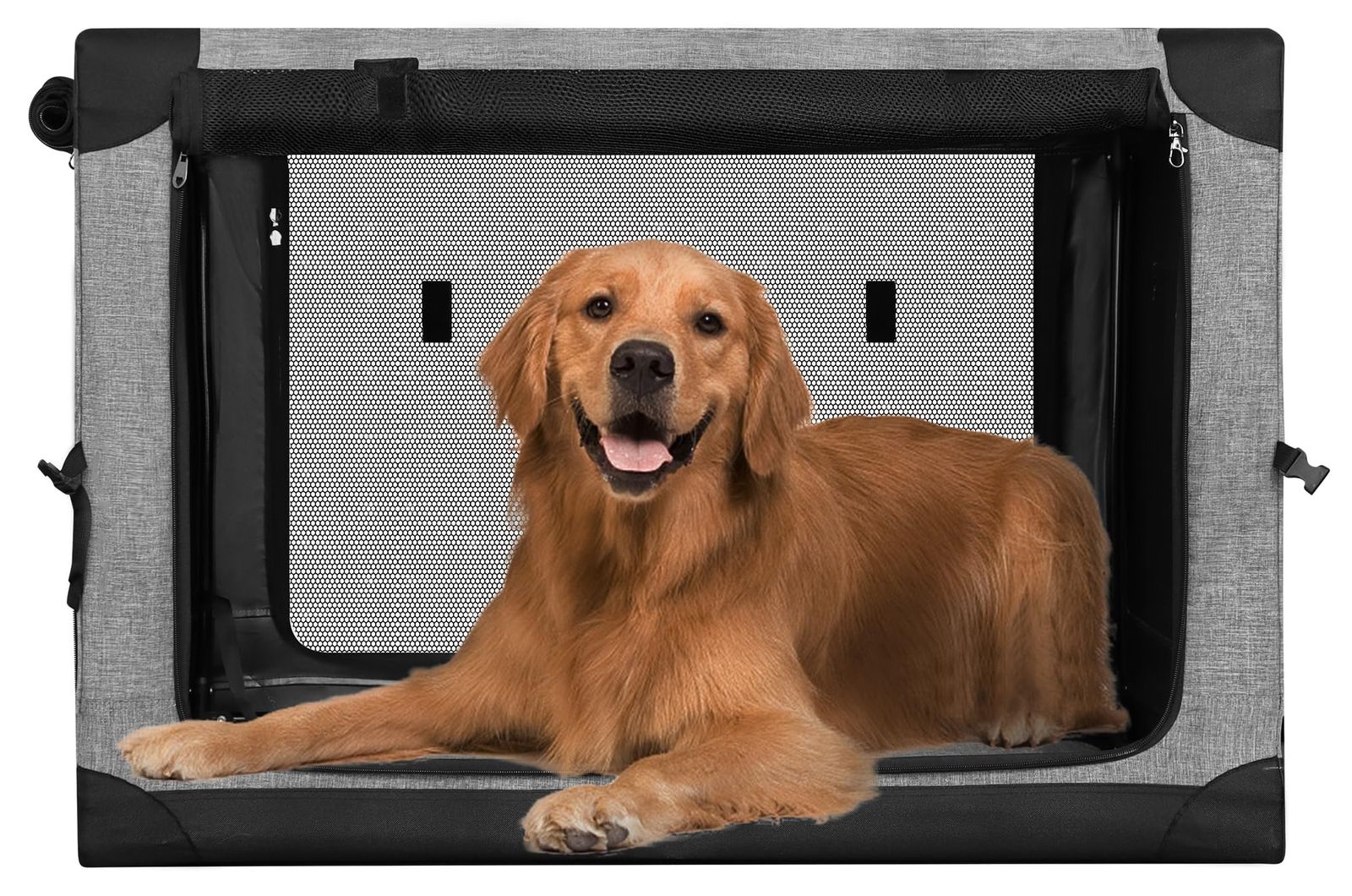 在庫処分 犬ケージ 犬用クレート 猫用キャリー カート 折りたたみペットケージ 持ち手付き 犬猫兼用 ball 折りたたみ簡単 室内休憩 急な来客時 アウトドア 病院 キャンプに大活躍 Totoro XL グレー