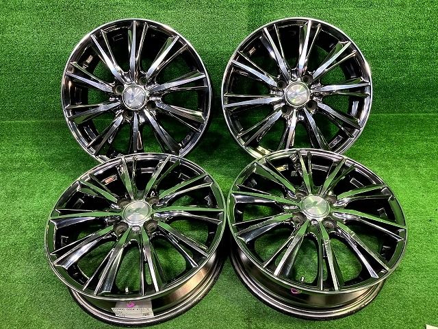 レオニス N-BOX ホイール アルミ メッキ 15インチ 4.5J 4穴 4本 100 45