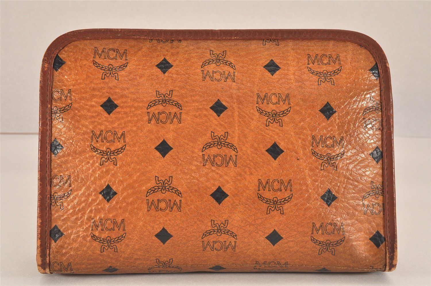 MCM ブラウン レザー クラッチバッグ MCM クラッチバッグ レザー ブラウン