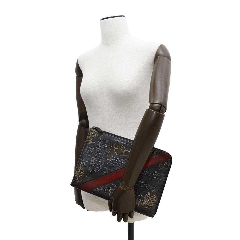 ベルルッティ クラッチバッグ カリグラフィ ゴールド・プラチナ  