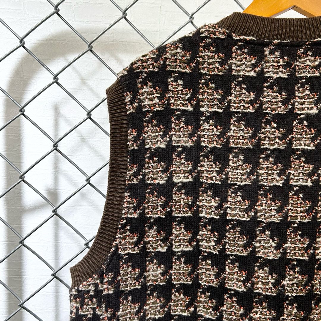 COOHEM ブリティッシュツイードニットベスト COOHEM BRITISH TWEED KNIT VEST ブリティッシュ ツイードニット