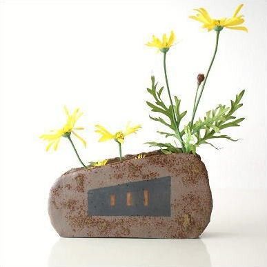 花瓶 陶器 フラワーベース 瀬戸焼 花器 一輪挿し 花入れ 花飾り 和雑貨 和小物 瀬戸焼 焼き締め うつわ 花瓶 花器 和風モダン フラワーアレンジ インテリア 和室 花瓶 陶器 焼き物 ベース 瀬