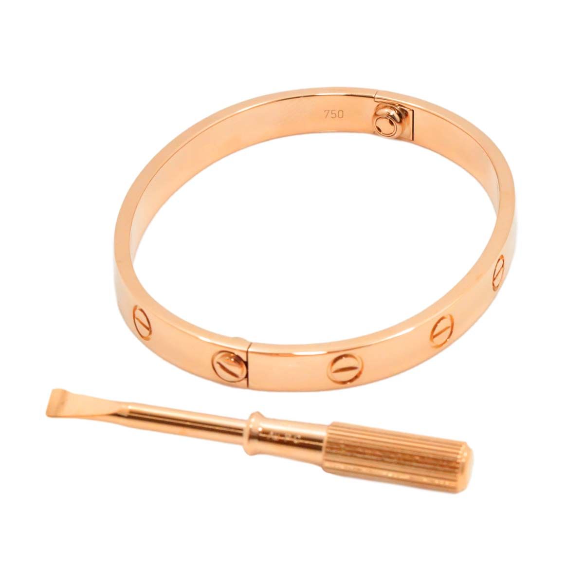 カルティエ Cartier ラブ ブレス #16 K18 PG ピンクゴールド 750