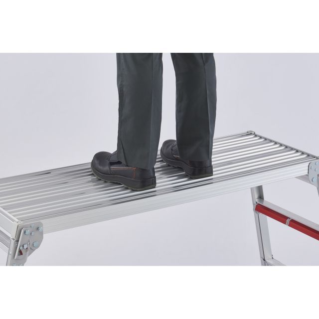 長谷川工業 Hasegawa 脚部伸縮式足場台 ワイドタイプ DRSW-1000c 0.65 0.96m 折りたたみ式 HRDEVELOPMENT_JP