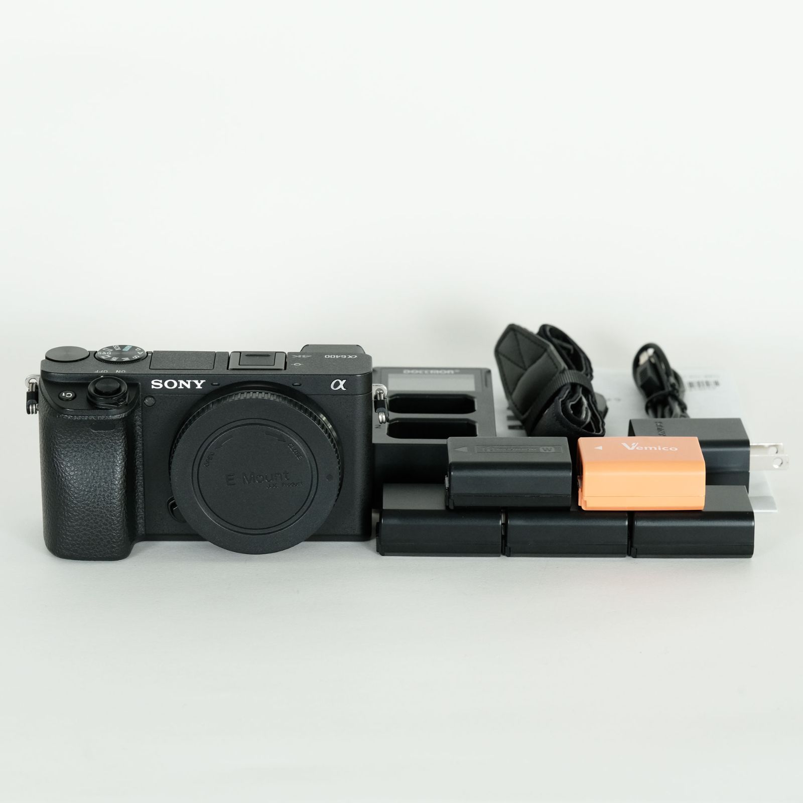 ｜バッテリー4個 チャージャー付 SONY α6400 ILCE-6400 ボディ ブラック | ソニーEマウント