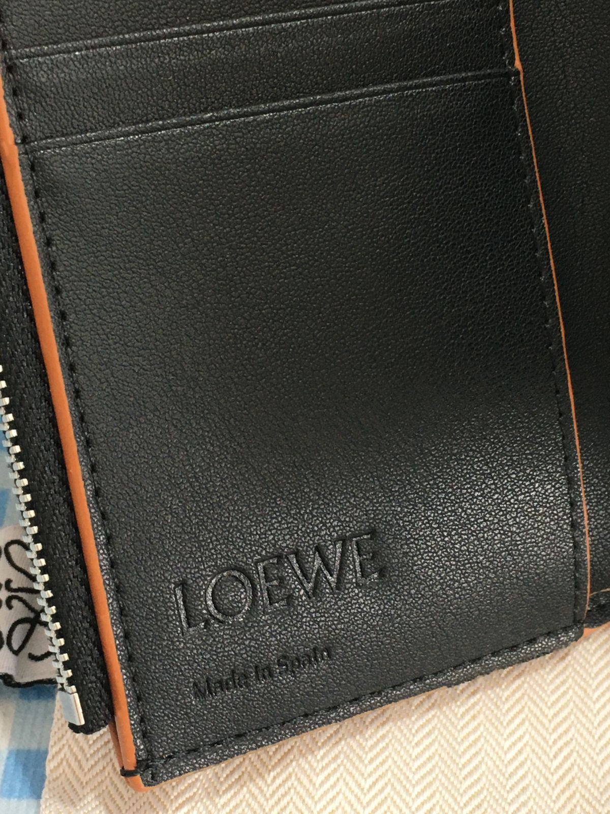 LOEWE ロエベ アナグラム ３つ折り財布 スモールウォレット ブラック