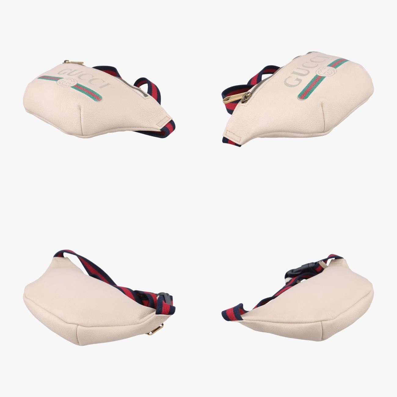 グッチGucciグッチプリントホワイトレザー527792E028436131